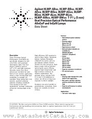 HLMP-BL16-NRRZZ datasheet pdf Agilent (Hewlett-Packard)