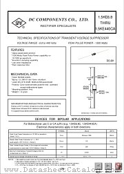 1.5KE250A datasheet pdf DC Components
