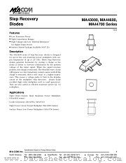 MA44631B datasheet pdf MA-Com