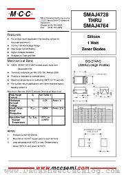 SMAJ4737A datasheet pdf MCC