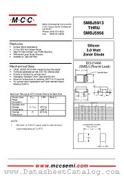 SMBJ5947 datasheet pdf MCC