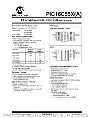 PIC16C556AT-04I_SO datasheet pdf Microchip