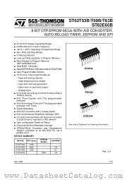 ST6263BB6 datasheet pdf SGS Thomson Microelectronics