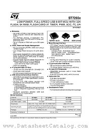 ST7265AR6M0 datasheet pdf SGS Thomson Microelectronics