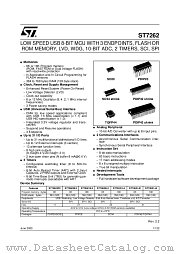 ST72F623F2B1 datasheet pdf SGS Thomson Microelectronics