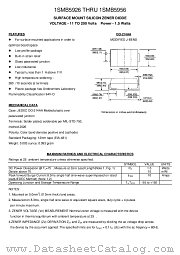 1SMB5926 datasheet pdf TRANSYS Electronics Limited
