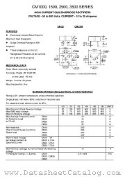 CM2500 datasheet pdf TRANSYS Electronics Limited