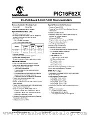 PIC16F627T-04I/P datasheet pdf Microchip