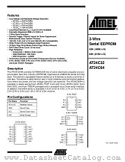 24C64 datasheet pdf Atmel