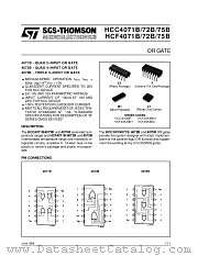 HCF4071BF datasheet pdf ST Microelectronics