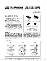 HCF4012BF datasheet pdf ST Microelectronics