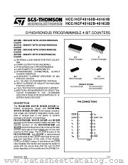 HCF40160B datasheet pdf ST Microelectronics