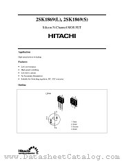2SK1869 datasheet pdf Hitachi Semiconductor
