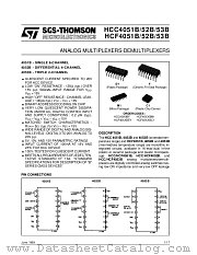 HCF4052BC1 datasheet pdf ST Microelectronics