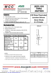 2EZ8.2D5 datasheet pdf Micro Commercial Components