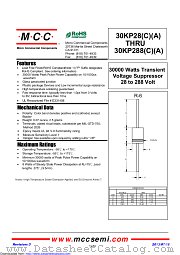 30KP180CA datasheet pdf Micro Commercial Components