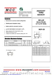 AZ23C9V1 datasheet pdf Micro Commercial Components