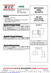 BZV55C8V2 datasheet pdf Micro Commercial Components
