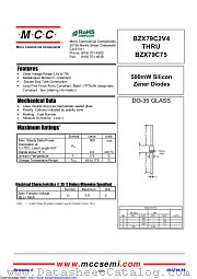 BZX79C5V1 datasheet pdf Micro Commercial Components