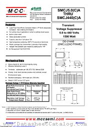 SMCJ16CA datasheet pdf Micro Commercial Components