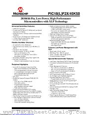 PIC18LF24K50T-I/ML datasheet pdf Microchip
