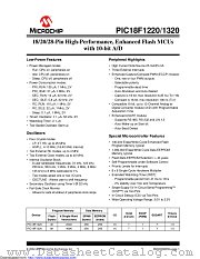 PIC18F1220-H/SS datasheet pdf Microchip