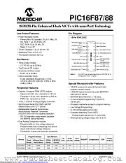 PIC16F886T-E/ML datasheet pdf Microchip