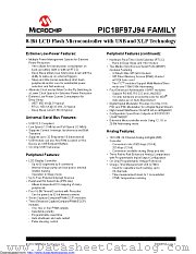 PIC18F96J94T-I/PT datasheet pdf Microchip