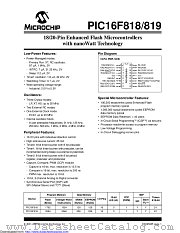PIC16F819-I/PREL datasheet pdf Microchip
