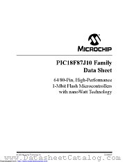 PIC18F66J10T-I/PT datasheet pdf Microchip