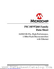 PIC18F97J60 datasheet pdf Microchip