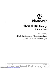 PIC18F65J11 datasheet pdf Microchip