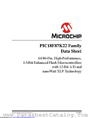 PIC18F65K22T-I/MR datasheet pdf Microchip