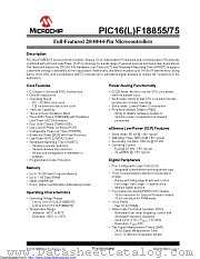 PIC16LF18855-E/MV datasheet pdf Microchip