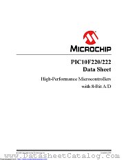 PIC10F222T-E/MC datasheet pdf Microchip