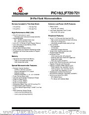 PIC16LF720T-I/SO datasheet pdf Microchip
