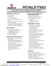PIC16LF1782-E/SS datasheet pdf Microchip