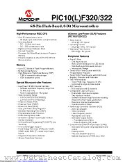 PIC10LF322-I/MC datasheet pdf Microchip