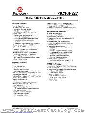 PIC16F527-E/SS datasheet pdf Microchip