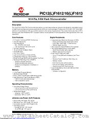 PIC12F1612-I/SN datasheet pdf Microchip