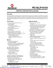 PIC16LF1615-E/ML datasheet pdf Microchip