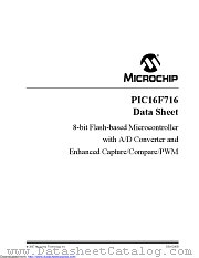 PIC16F716-I/SS datasheet pdf Microchip