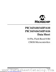 PIC16HV610-I/SL datasheet pdf Microchip