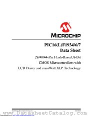 PIC16LF1934-E/MV datasheet pdf Microchip