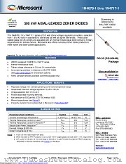 1N4705-1 datasheet pdf Microsemi