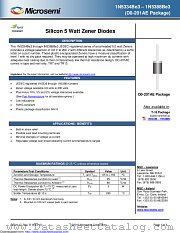 1N5343BE3/TR13 (DO-201AE) datasheet pdf Microsemi