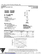 1N4493 datasheet pdf New Jersey Semiconductor