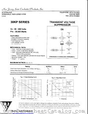 30KP160 datasheet pdf New Jersey Semiconductor