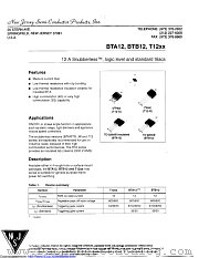 BTA12-600BS datasheet pdf New Jersey Semiconductor