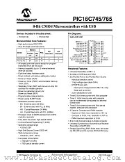 PIC16C745T/PT datasheet pdf Microchip